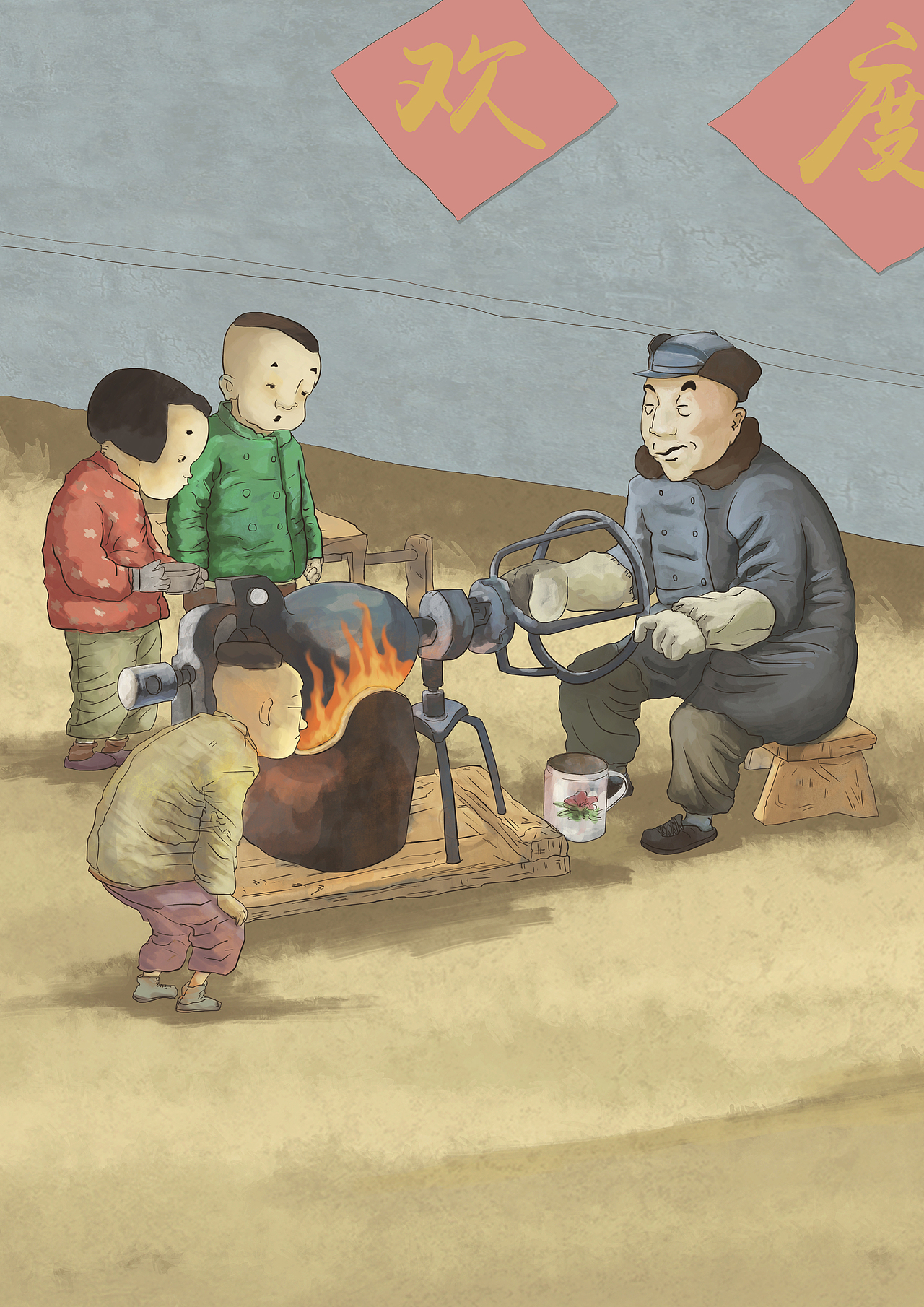 怀旧童年（图ZMTA4MDgwNjY0） - 儿童插画 - 站酷设计师米果migour原创素材 - 站酷ZCOOL