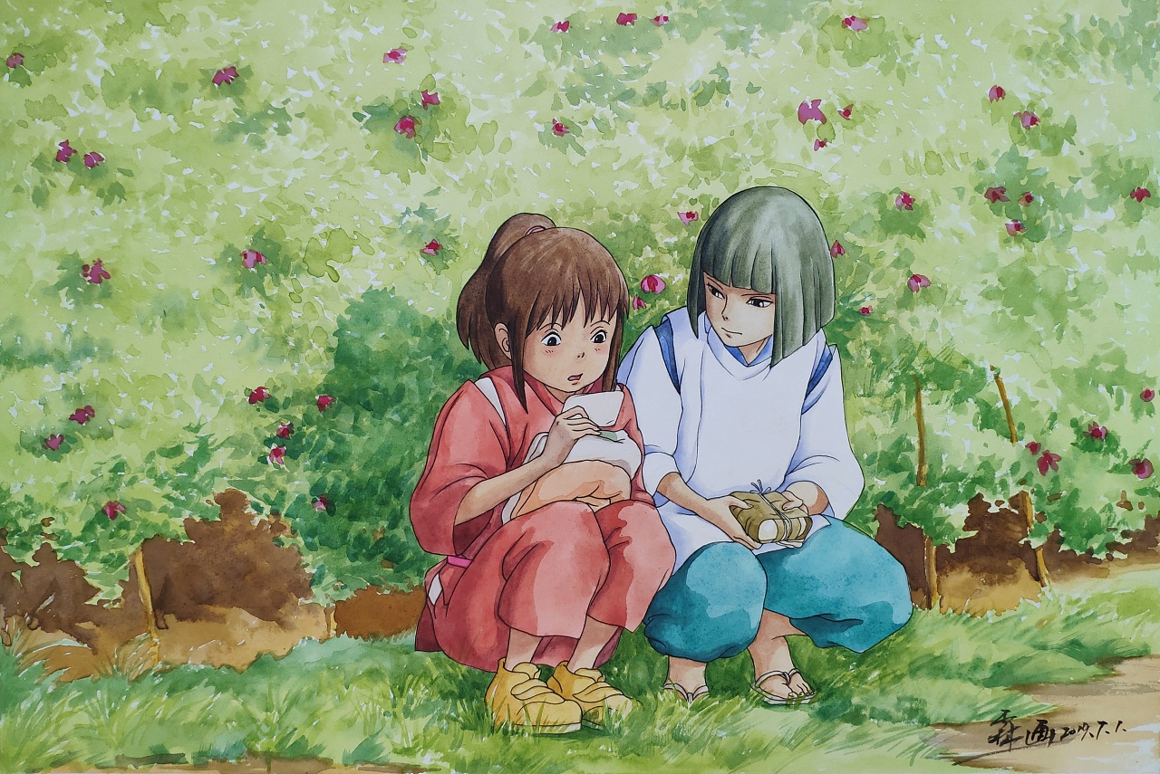 千与千寻水彩临摹