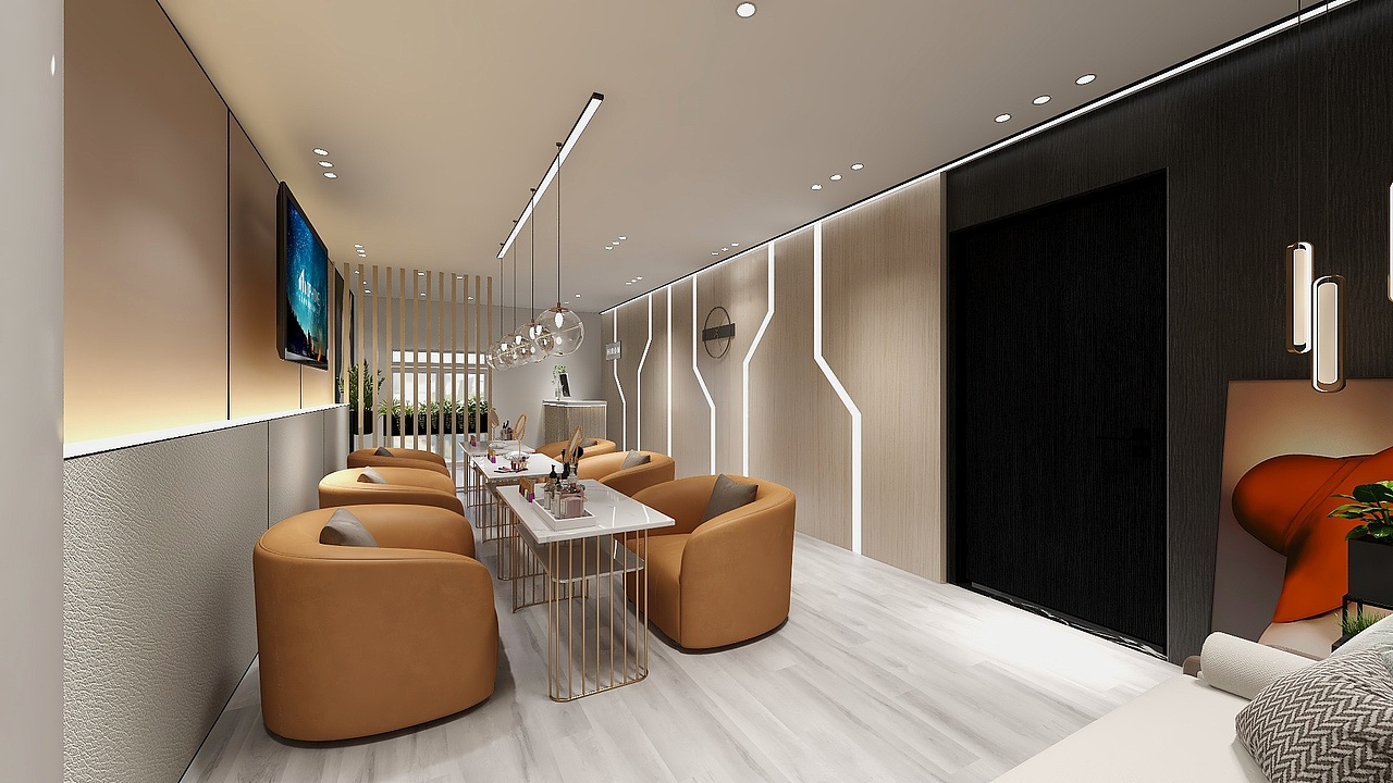 2022年3月美甲店效果图