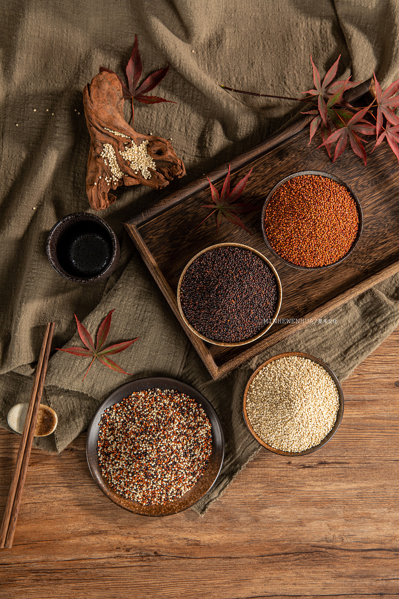 粮食拍摄-《三色藜麦》