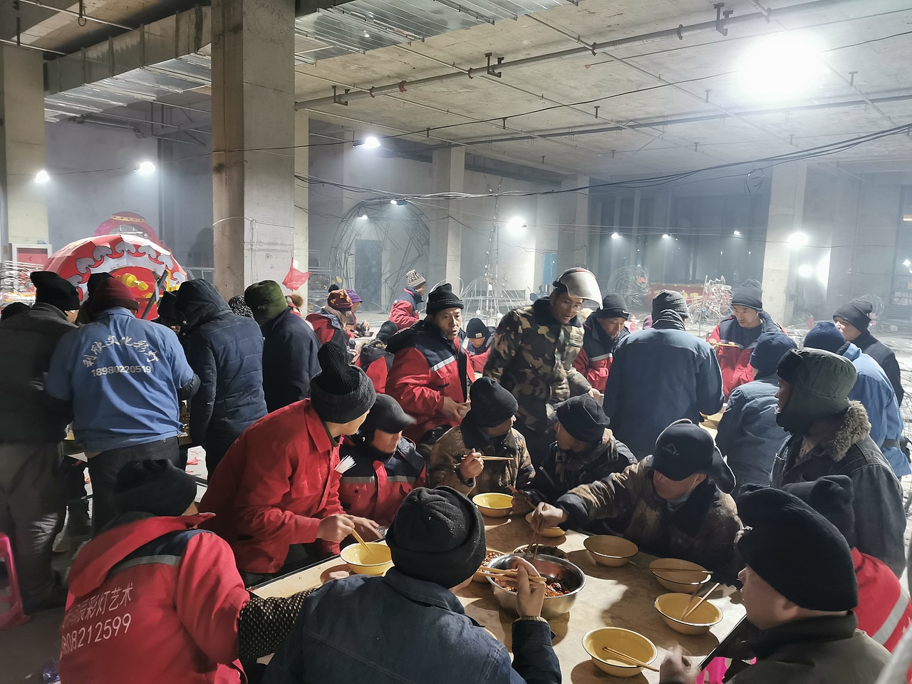 自贡花灯制作日常照片