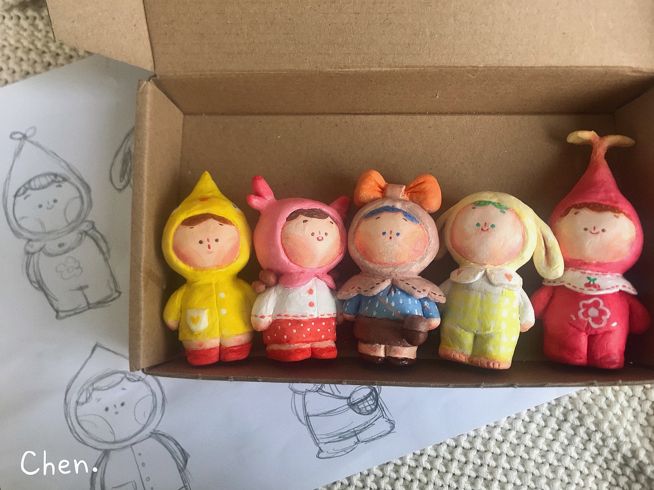 【石塑粘土】排排站吃果果er