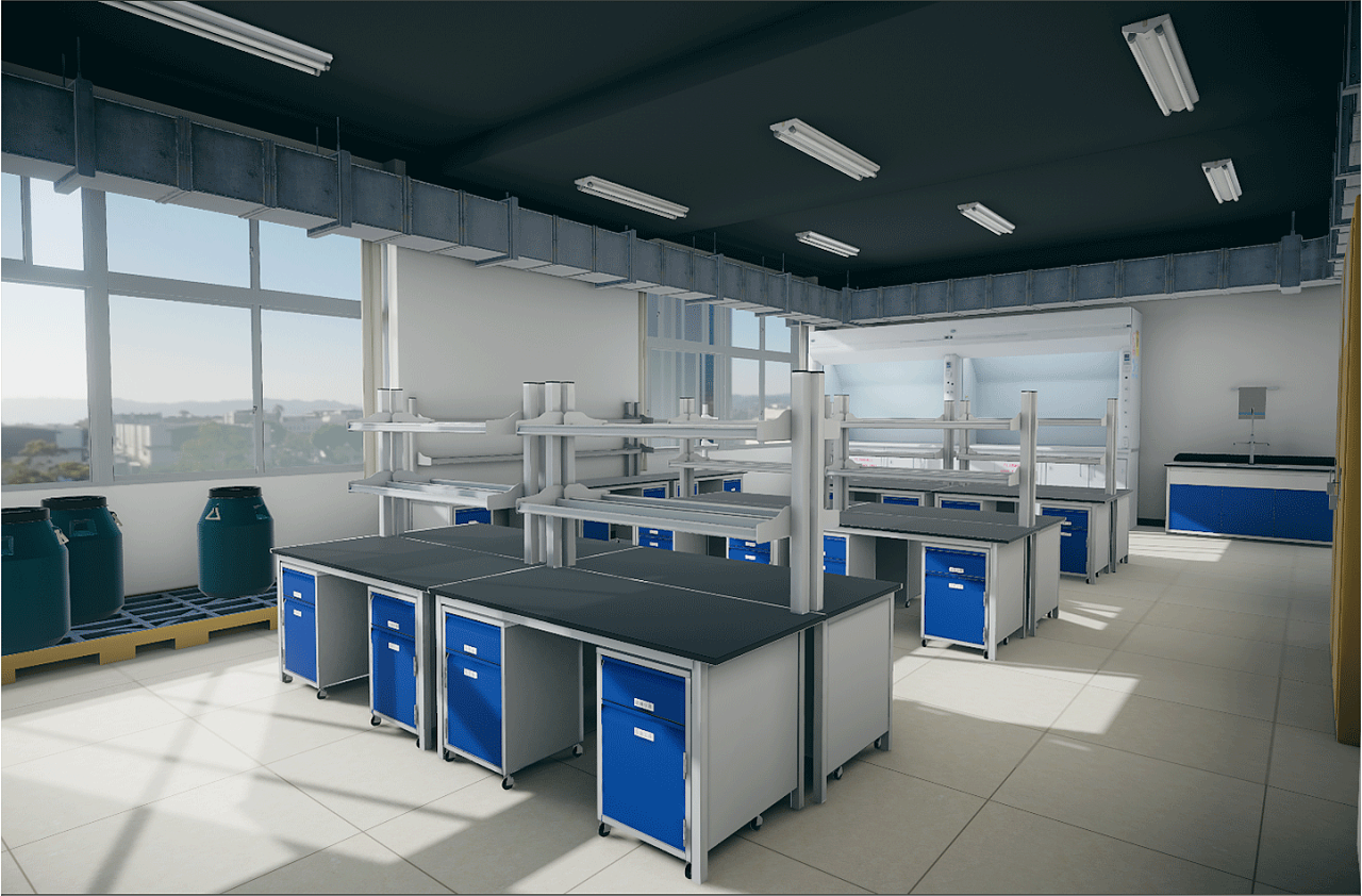 unity丨三个实验室场景