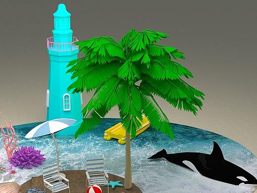 夏季美陈-装置艺术-商业美陈