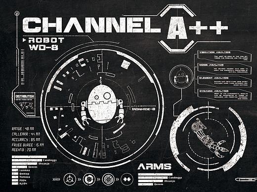 CHANNEL A＋网咖——墙绘设计及周边延展