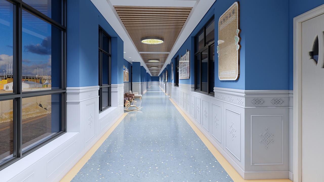 拉萨某幼儿园过道设计