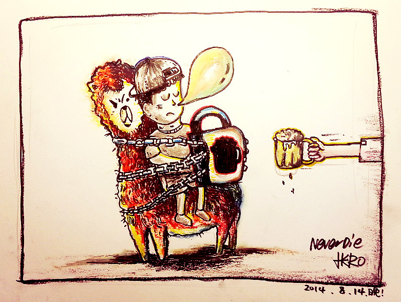 街头屌丝艺术家HERO-画中带刺!