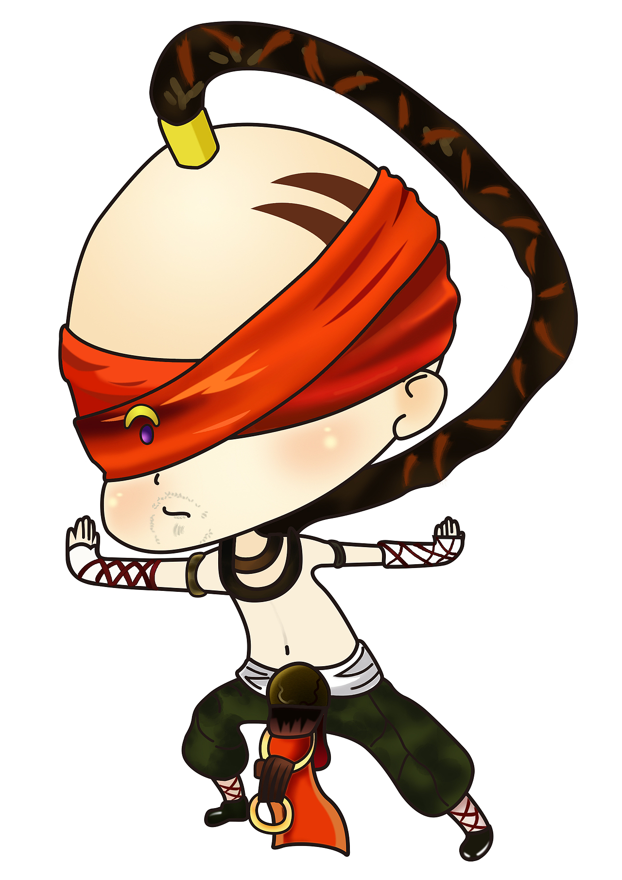 可爱的q版盲僧君临摹的