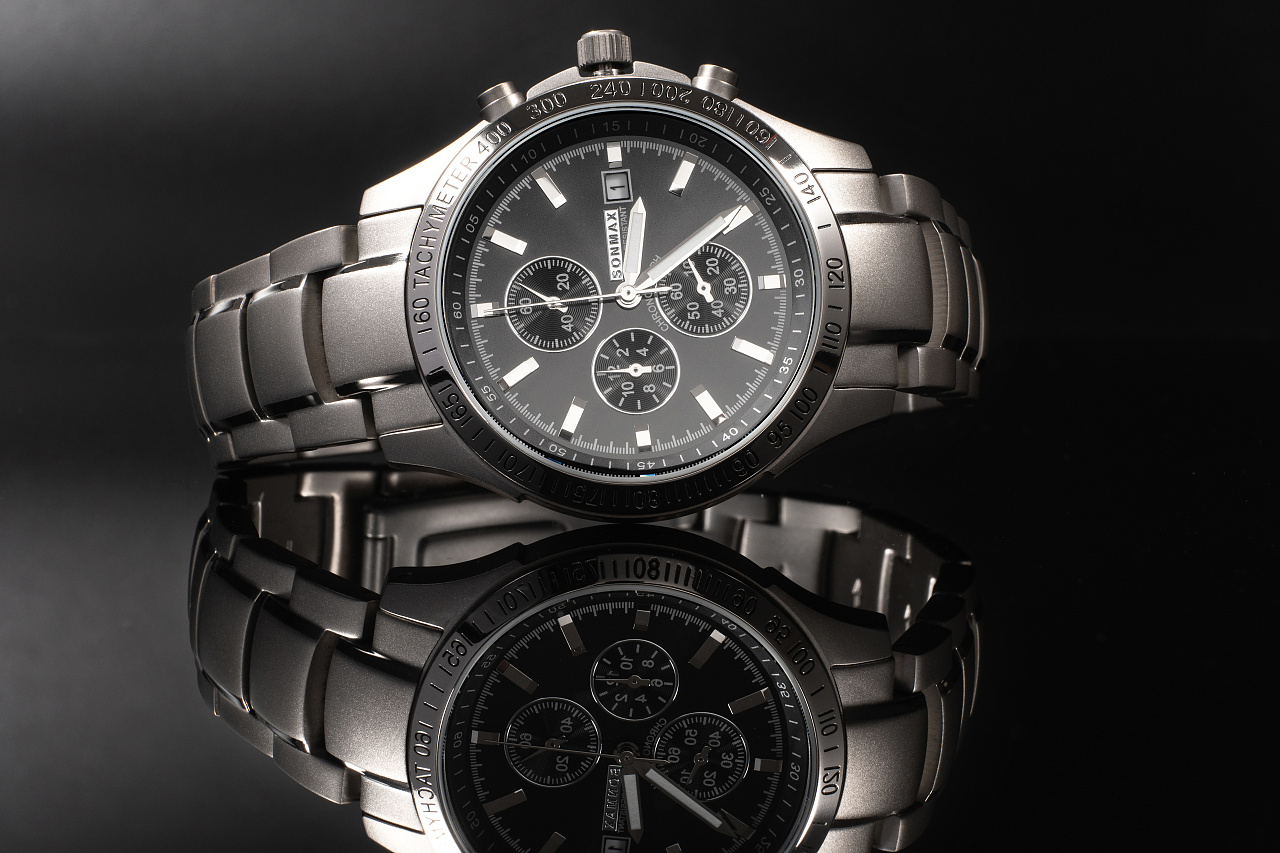 金属手表产品拍摄