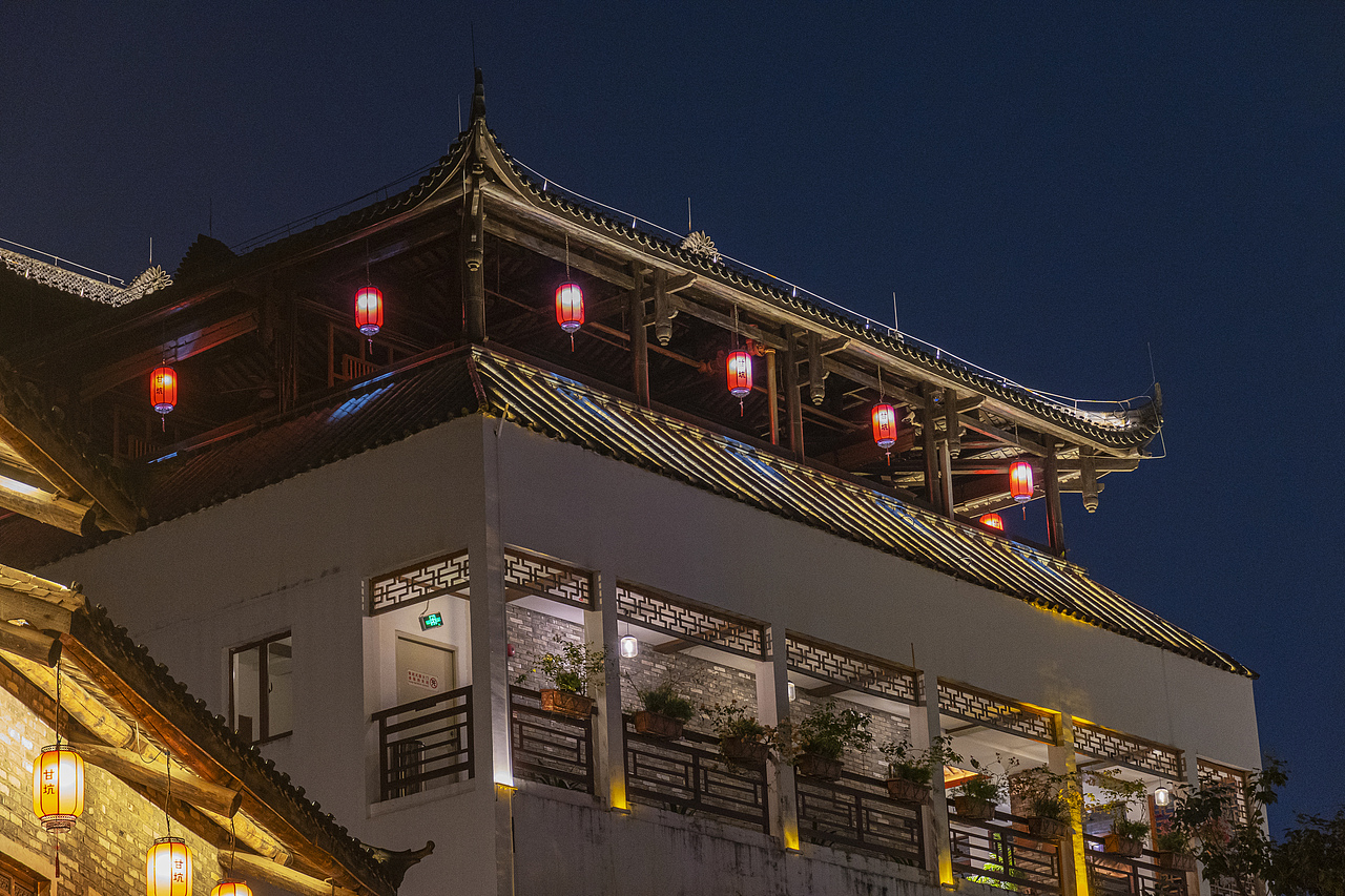 甘坑古镇（图ZMzE4MzYzNTgw） - 环境/建筑摄影 - 站酷设计师长满花的树原创素材 - 站酷ZCOOL