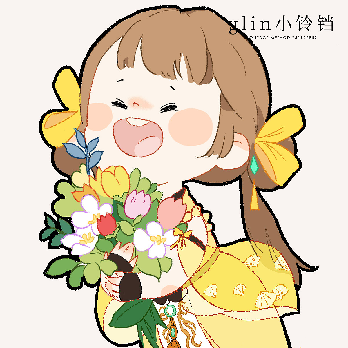 一些萌萌头像（图ZMzU1ODI1MzQ0） - 商业插画 - 站酷设计师glin小铃铛原创素材 - 站酷ZCOOL