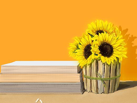 太阳花（个人主页-ZNDc2NzE1MzY=） - 创作习作 - 站酷设计师麦芽长不高原创素材 - 站酷ZCOOL