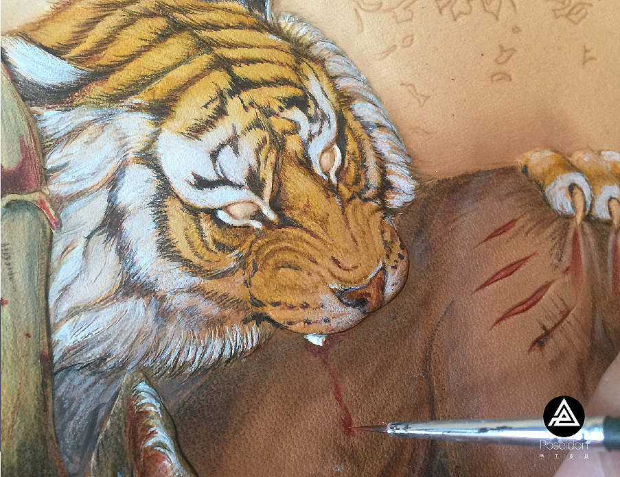Poseidon臻 藏 私人订制-猛虎逐鹿（图ZNzg2MDY1NTI=） - 工艺品设计 - 站酷设计师945124原创素材 - 站酷ZCOOL