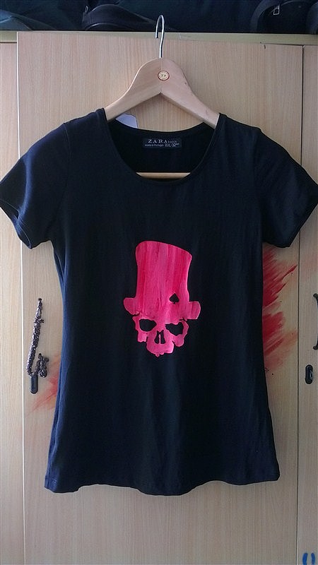 丙烯-手繪T裇（圖ZMjI3Mjc2NTI=） - 其他手工藝 - 站酷設(shè)計師ABU一GD原創(chuàng)素材 - 站酷ZCOOL