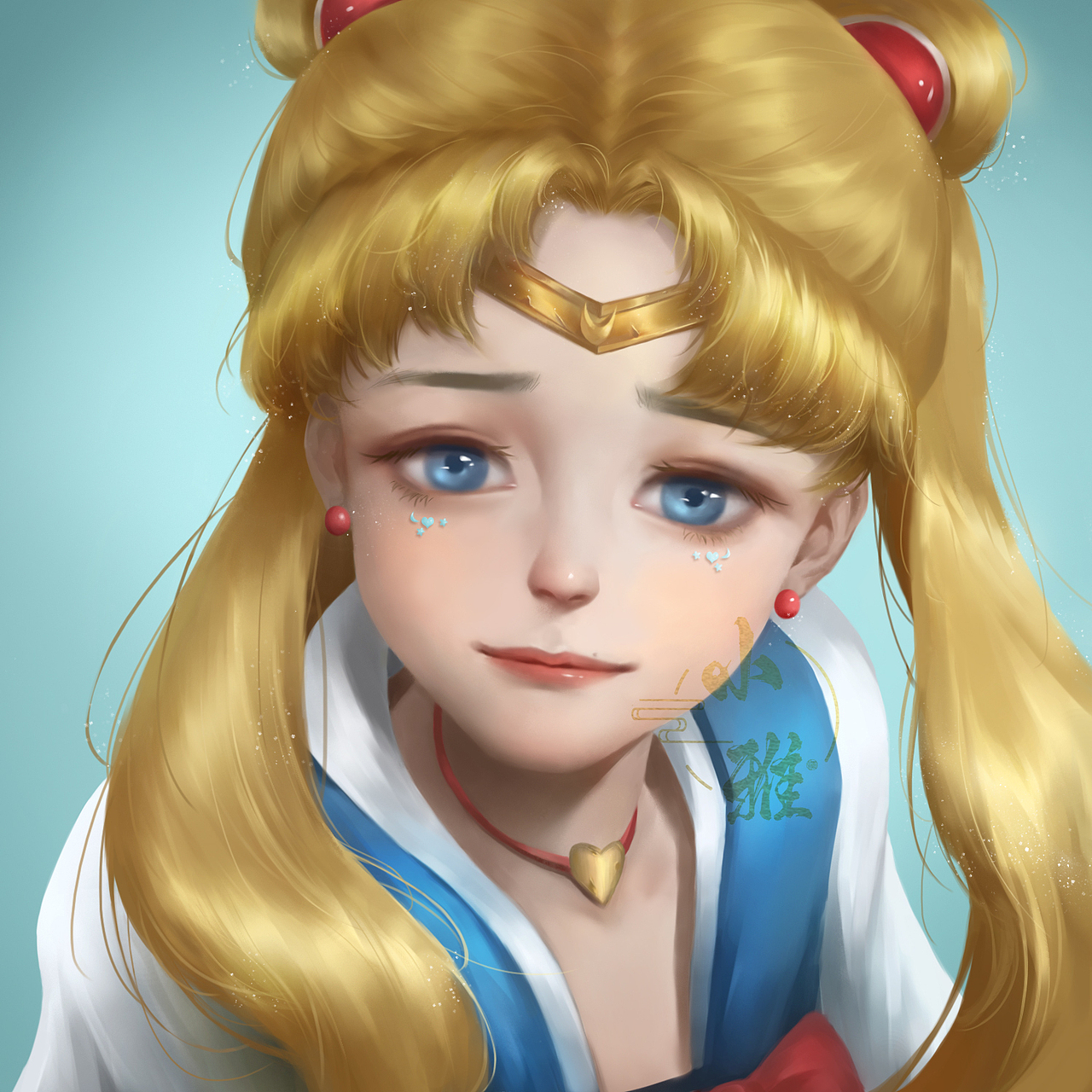 一组厚涂风格头像_美丽可爱的张小雅-站酷zcool