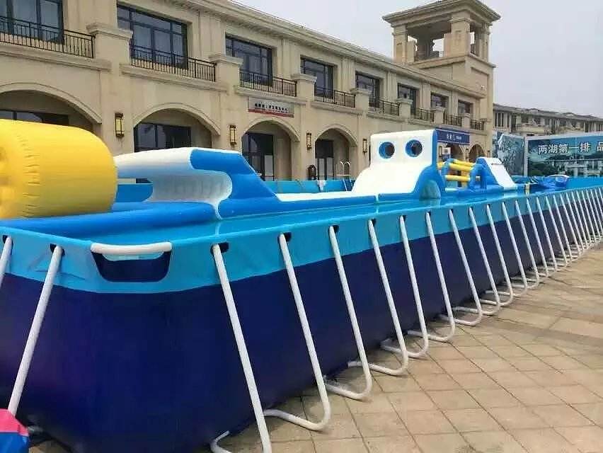水上闯关厂家出租租赁 55米×10米 专业制作气模厂家
