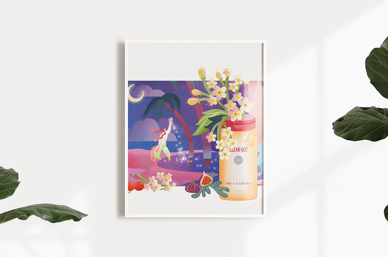 # my CLARINS 尋找天然好食肌—肌膚美食之旅（圖ZMjk4MzI4MjA4） - 海報 - 站酷設(shè)計師薔薇幽境Hy原創(chuàng)素材 - 站酷ZCOOL