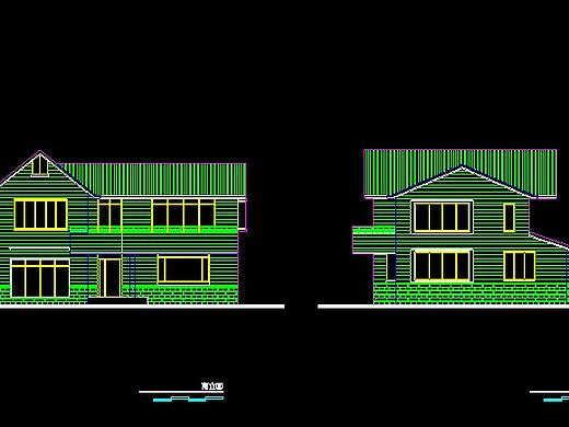 CAD室内设计整套复式楼施工图