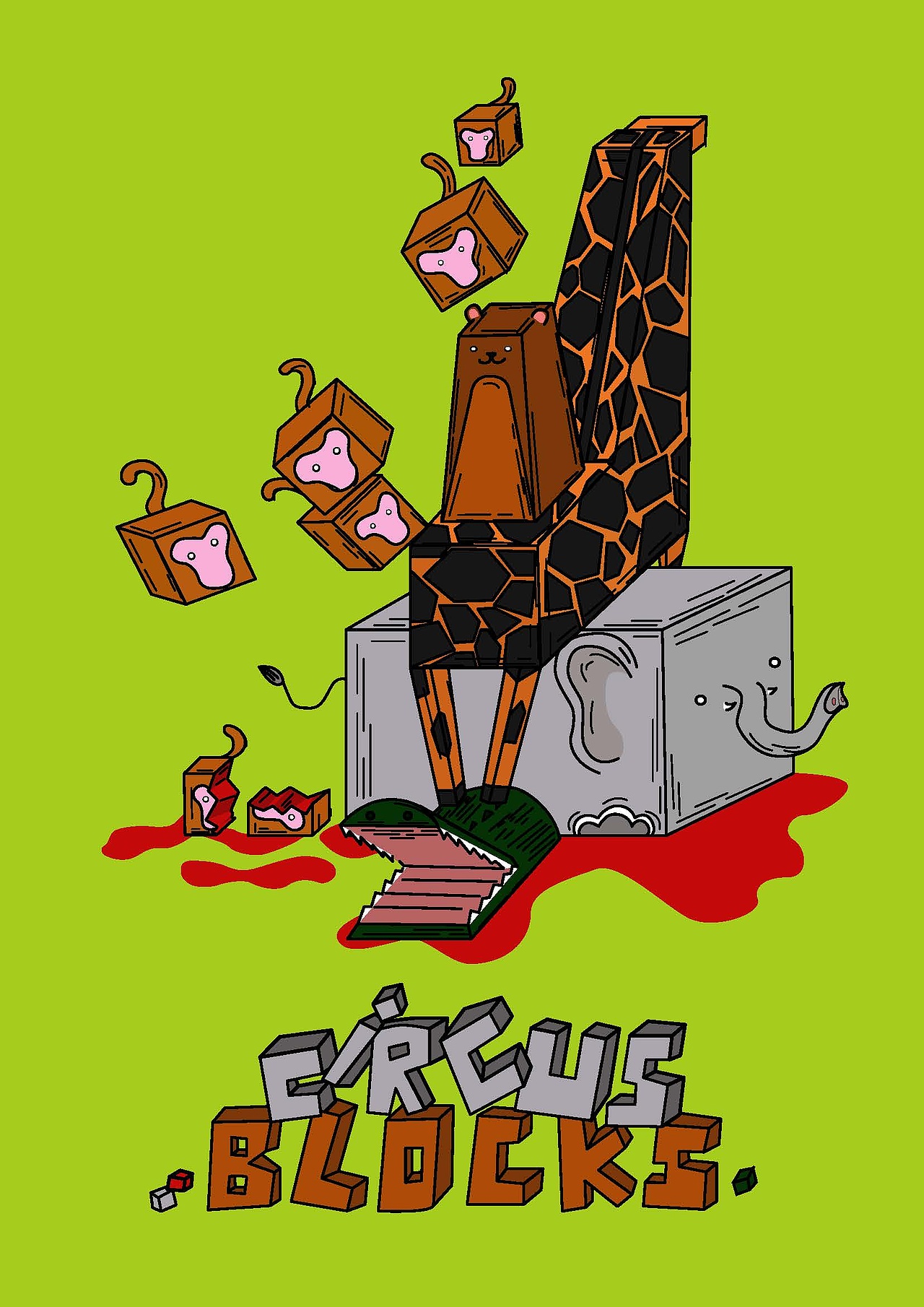 乐园--动物娱乐批判性海报设计