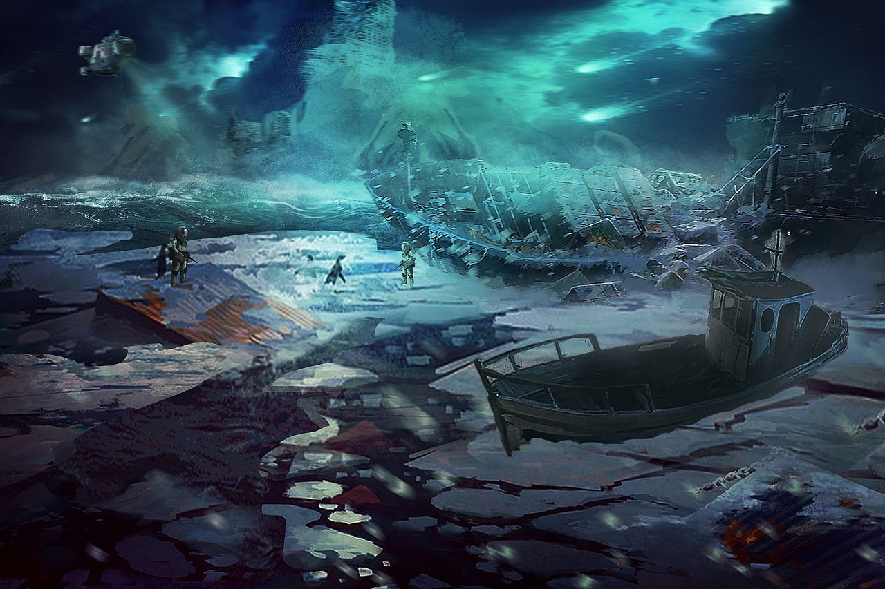 末日场景气氛概念设定