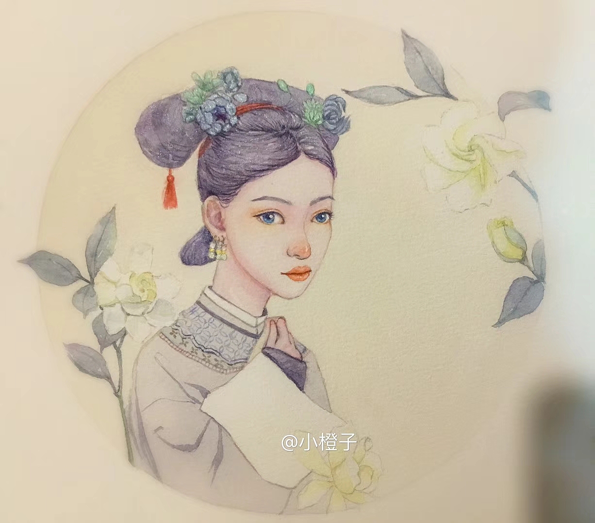 水彩古裝人物插畫（圖ZMTI1NDI1NjE2） - 創(chuàng)作習(xí)作 - 站酷設(shè)計(jì)師森林劇場原創(chuàng)素材 - 站酷ZCOOL