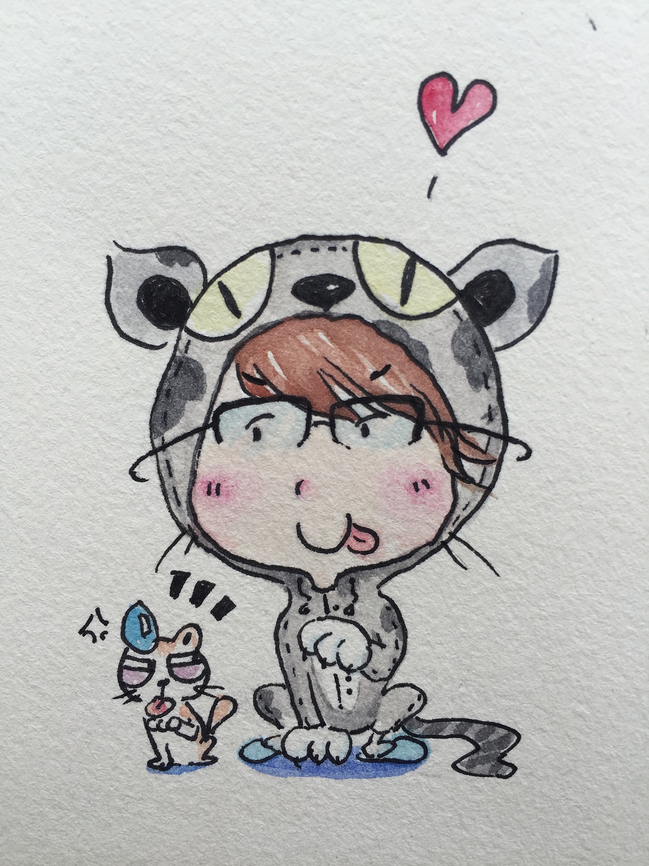 Q版小人手绘练习（图ZNTgwMTg0NzY=） - 创作习作 - 站酷设计师ROE若伊原创素材 - 站酷ZCOOL