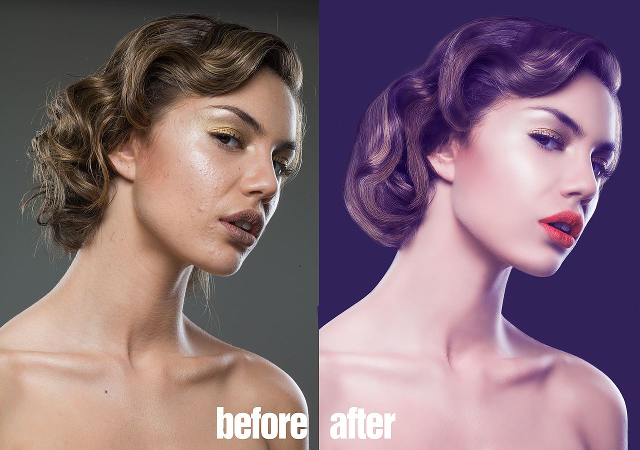 人物双曲线修图练习