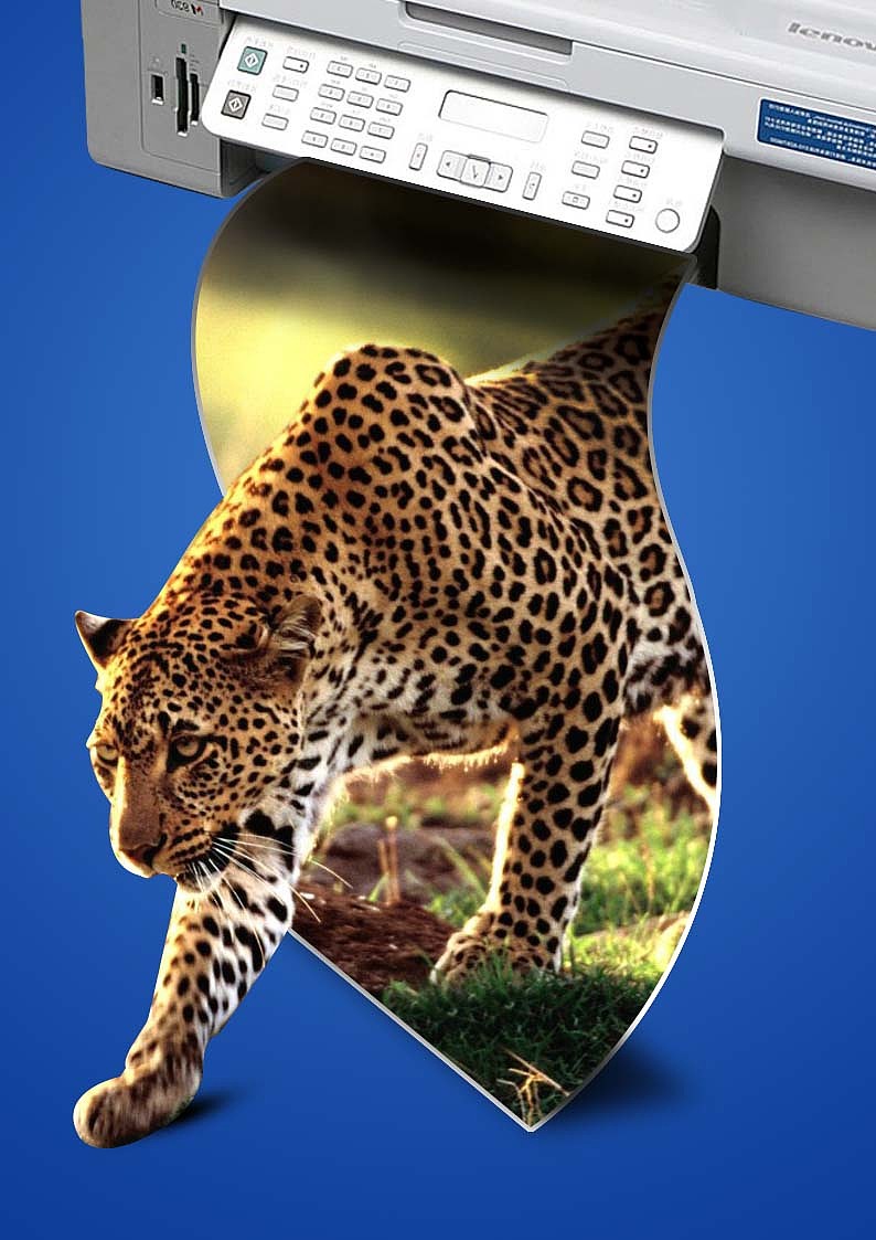 打印机广告案例|平面|其他平面|伟大的小微微 - 临摹作品 - 站酷