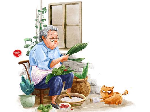 端午節(jié)（個人主頁-ZNDE3MTYxMTI=） - 創(chuàng)作習(xí)作 - 站酷設(shè)計師呵嘞個呵原創(chuàng)素材 - 站酷ZCOOL