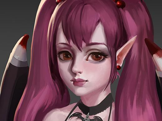 双马尾恶魔妹（个人主页-ZMjUyNTQ5MzY=） - 创作习作 - 站酷设计师狼索尔原创素材 - 站酷ZCOOL