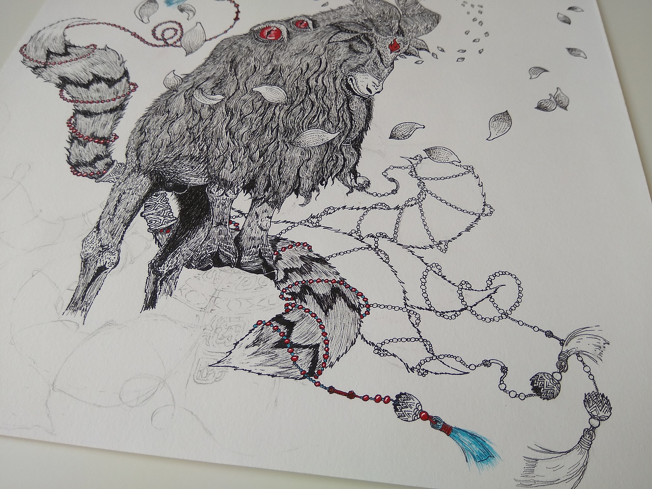 2018.02.09山海经－南山经－猼訑（图ZMTA0OTMwMzEy） - 创作习作 - 站酷设计师毣余原创素材 - 站酷ZCOOL