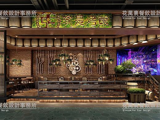 重庆渝是烤酿啤酒屋空间设计案例