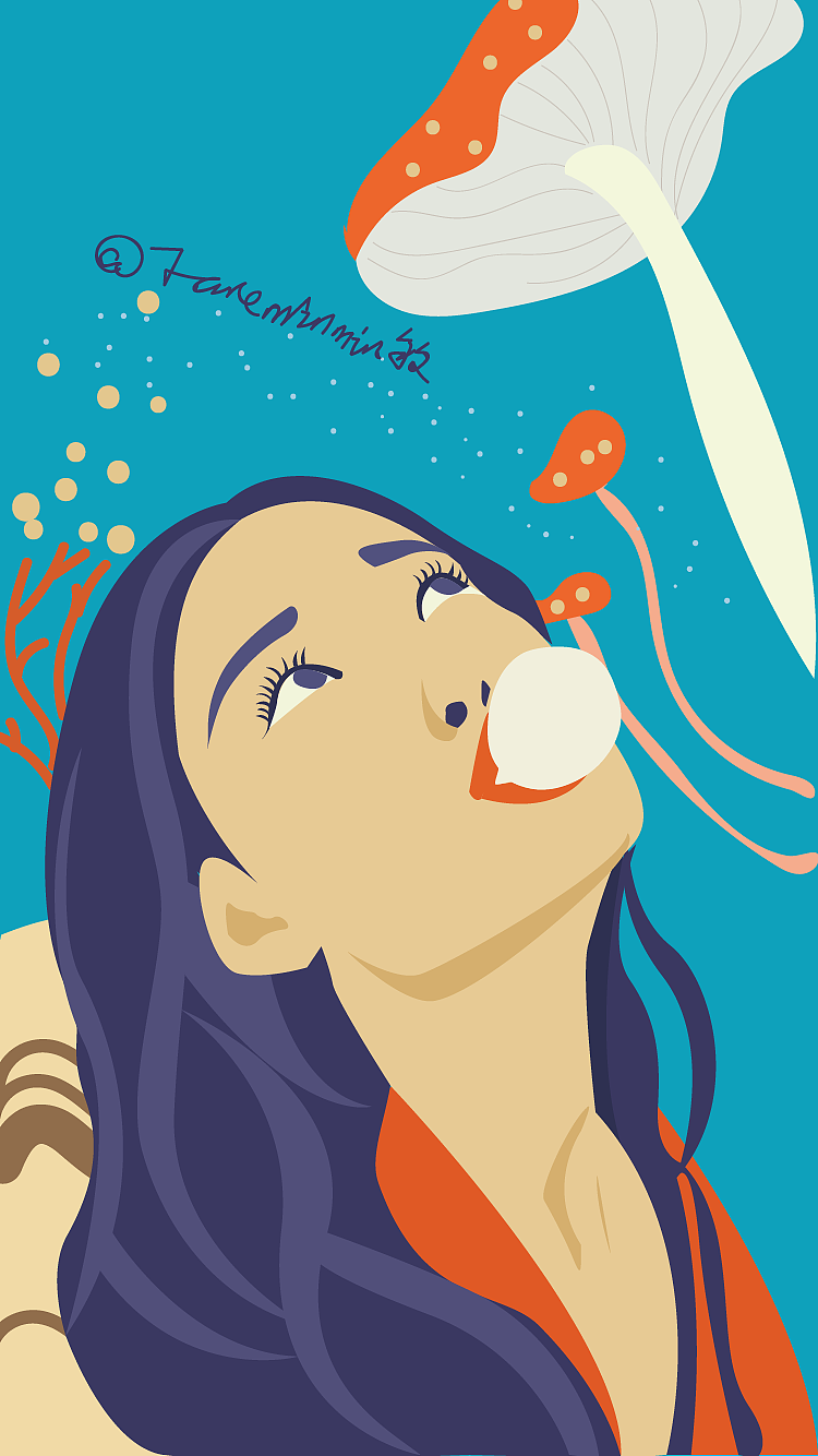 人物插画（图ZMjQ2NTkxNzQ4） - 艺术插画 - 站酷设计师janeminmin原创素材 - 站酷ZCOOL