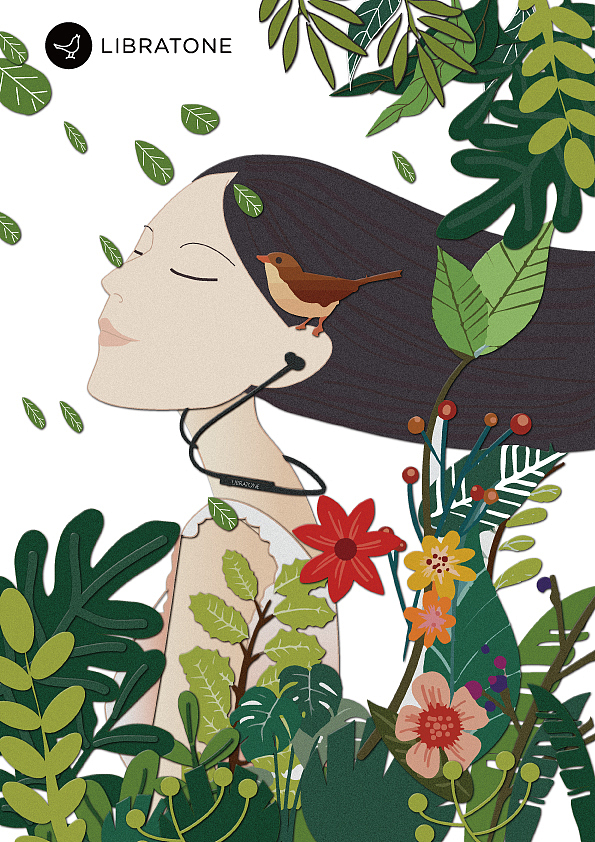 小鸟音响TRACK+ 海报创意设计（图ZMTE2NDMwNDk2） - 海报 - 站酷设计师奶茶不加辣原创素材 - 站酷ZCOOL