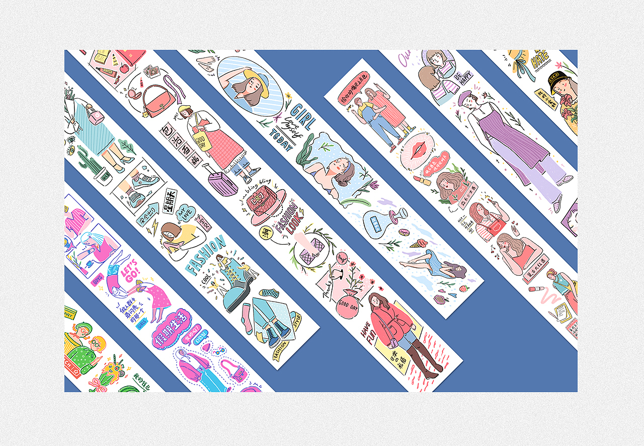 小人物系列-胶带设计