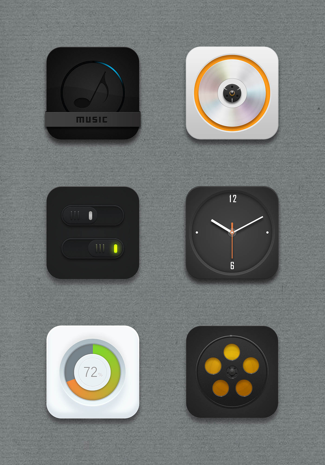 擬物化圖標(biāo)練習(xí)（圖ZODgwMjYyNTI=） - 圖標(biāo) - 站酷設(shè)計(jì)師顏巷陋原創(chuàng)素材 - 站酷ZCOOL