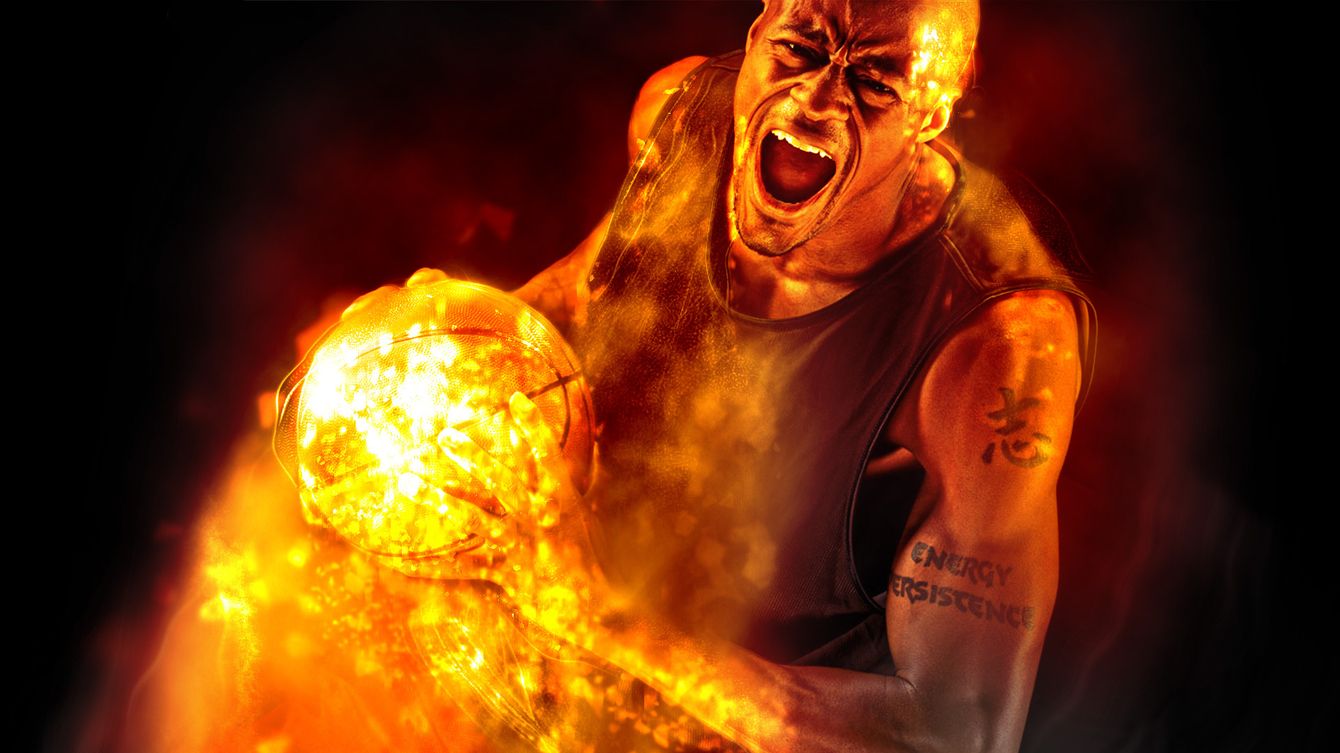 火焰 冰冻 寒气各式画风篮球高逼格海报