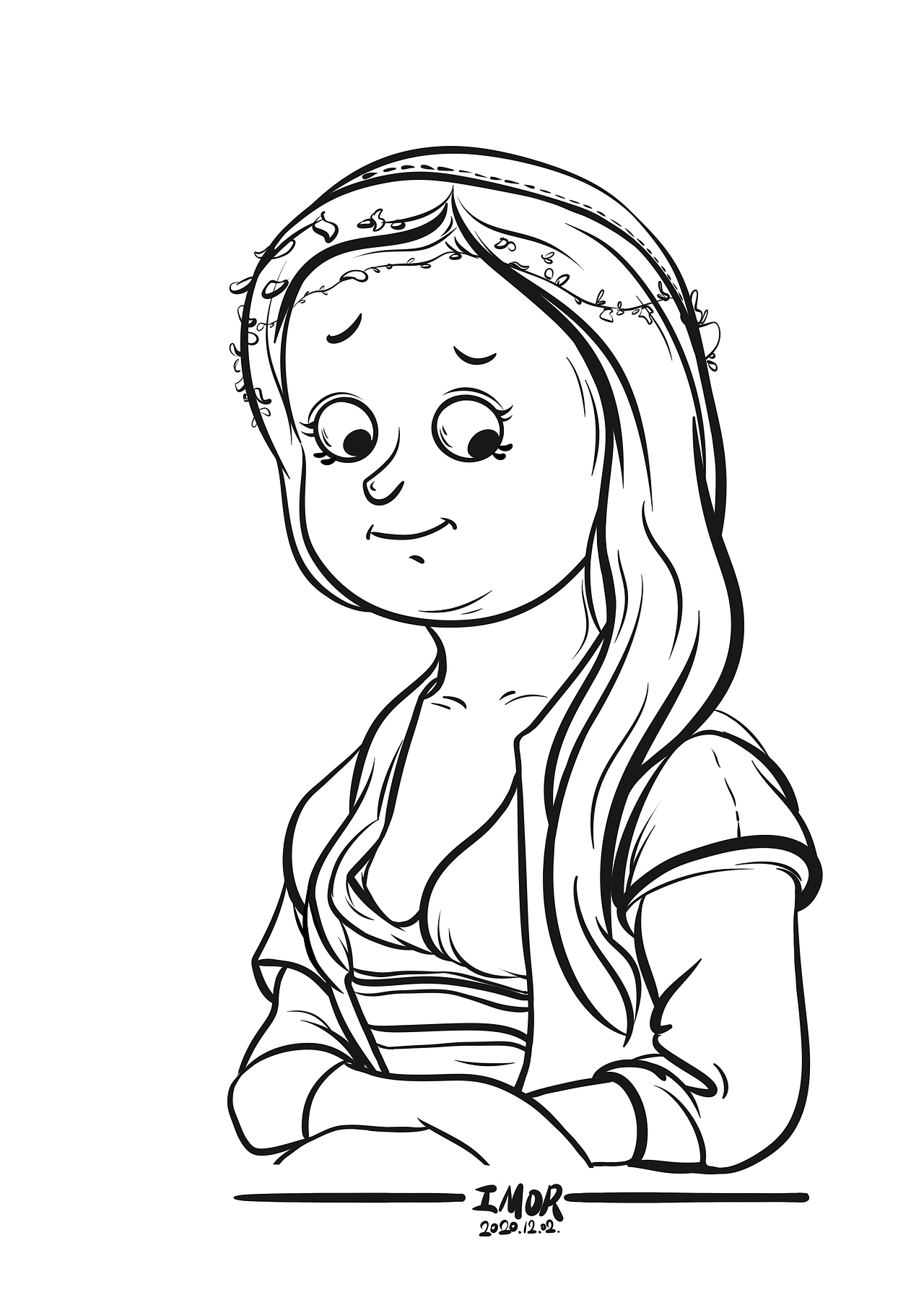 版绘之《世界名画》系列,卡通版头像集齐12张