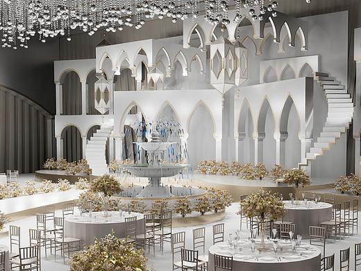 3d作品 婚礼堂设计