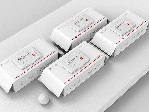 沃臣医疗棉片湿巾系列产品包装设计-悟杰品牌视觉设计
