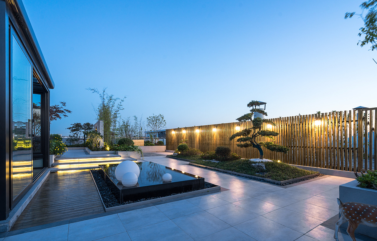 张江高科屋顶花园景观摄影