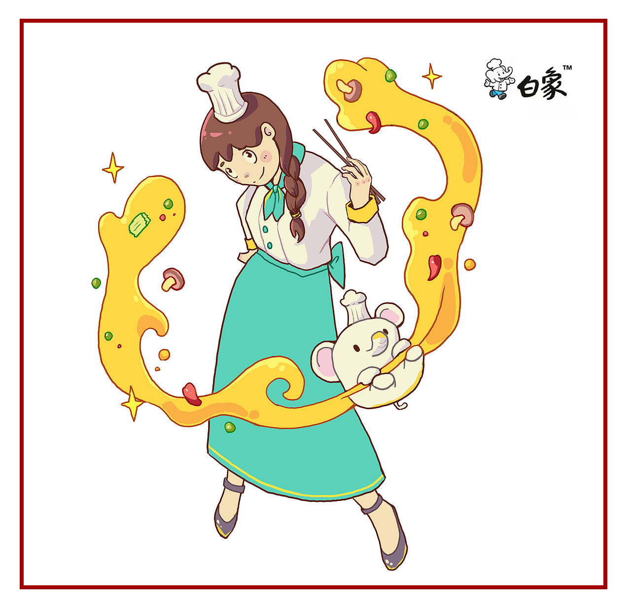 国货食品拟人练习（图ZMzA3MTAzMjAw） - 创作习作 - 站酷设计师JADE奚原创素材 - 站酷ZCOOL