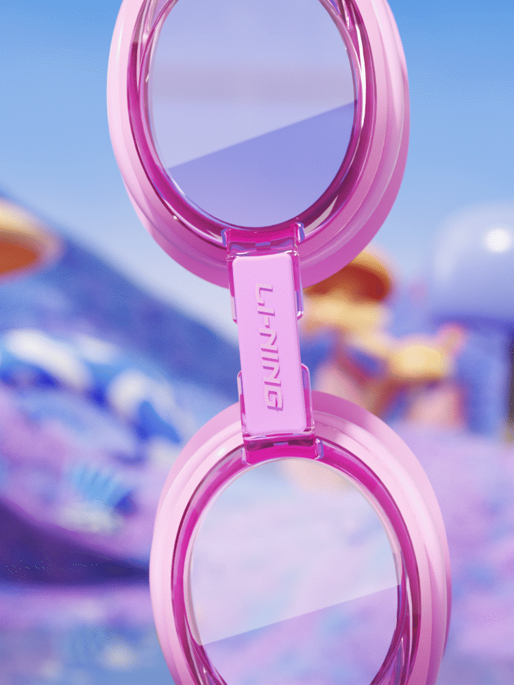 一款儿童泳镜产品三维视频