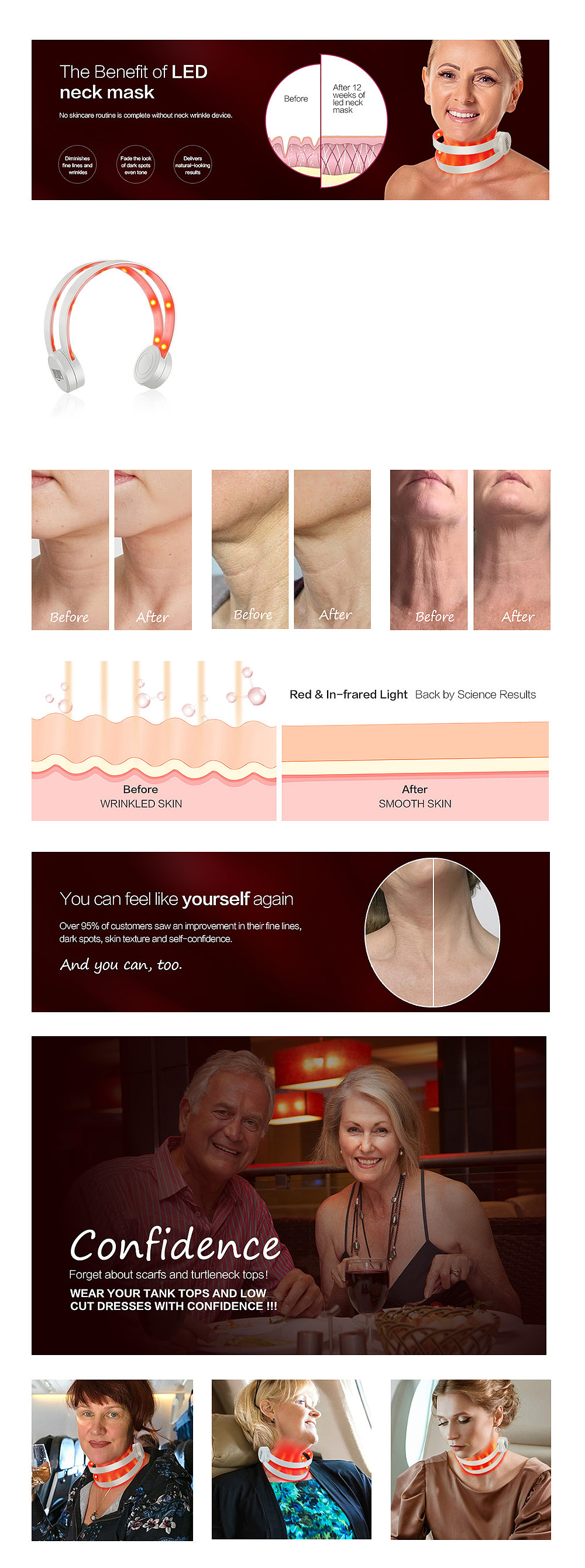 亚马逊A+ 美容 去颈纹