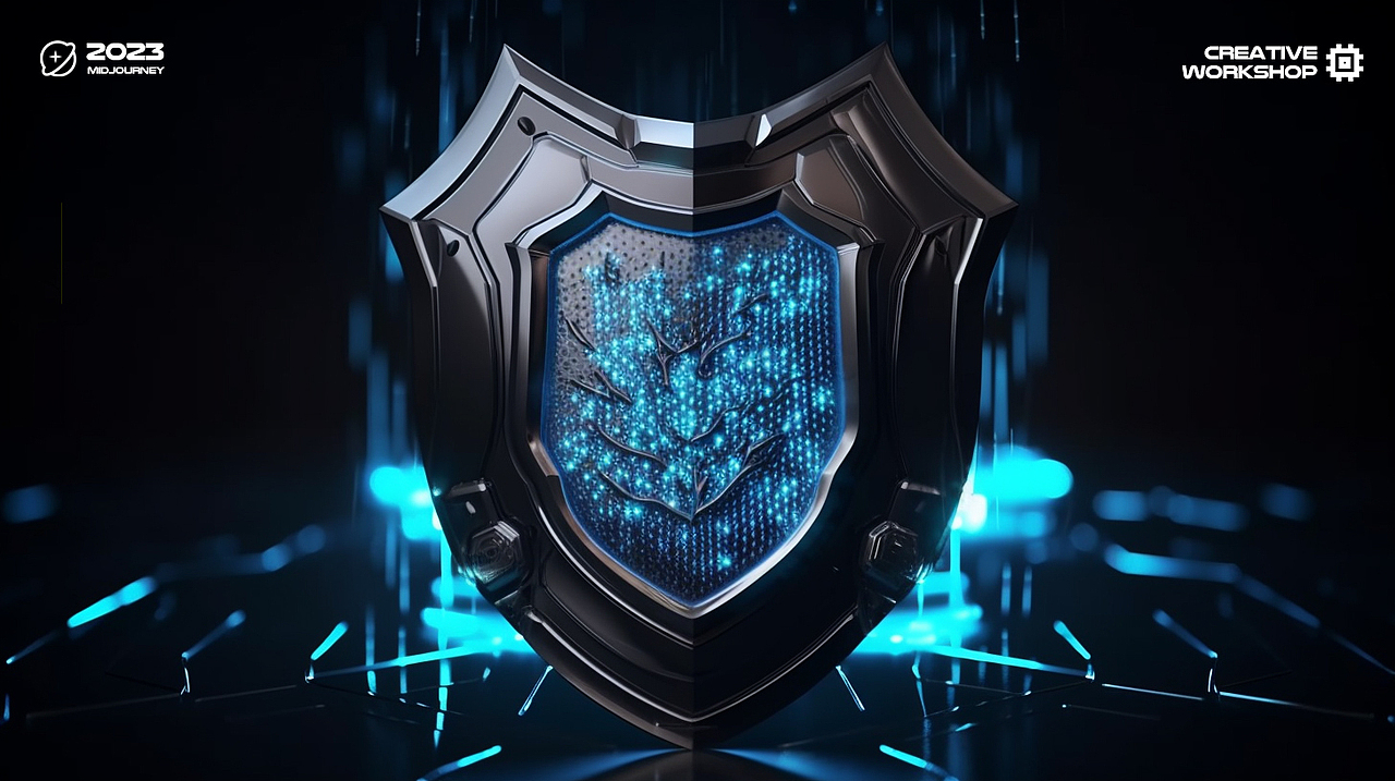 高端大气3d科技安全创意背景