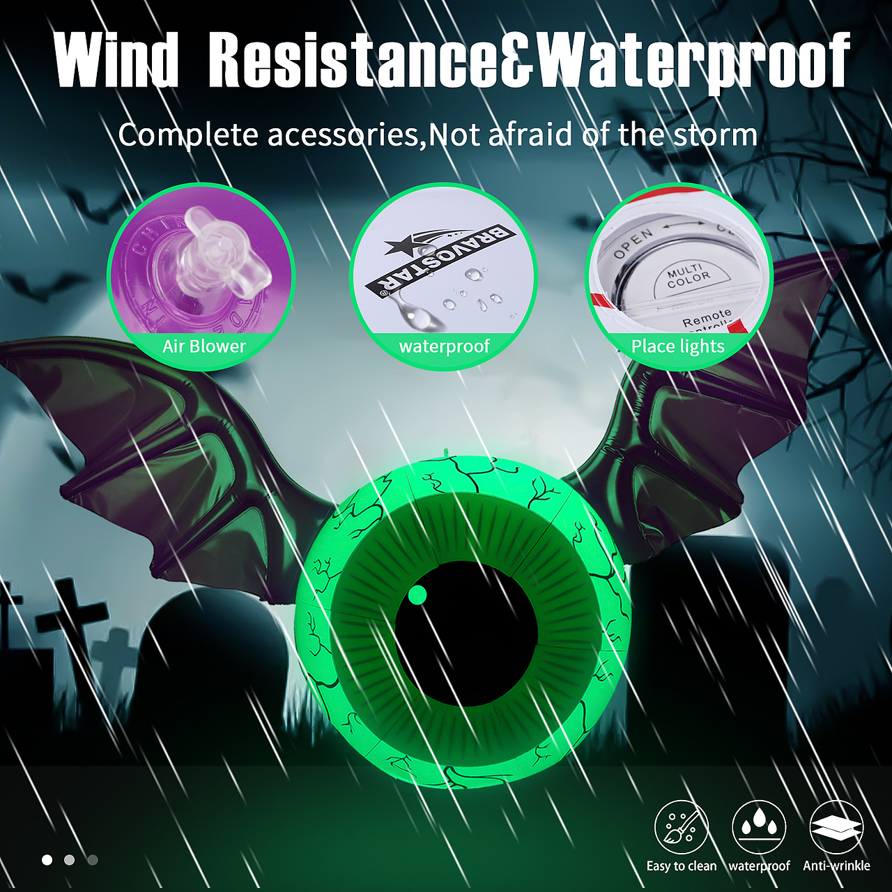 万圣节眼球充气玩具