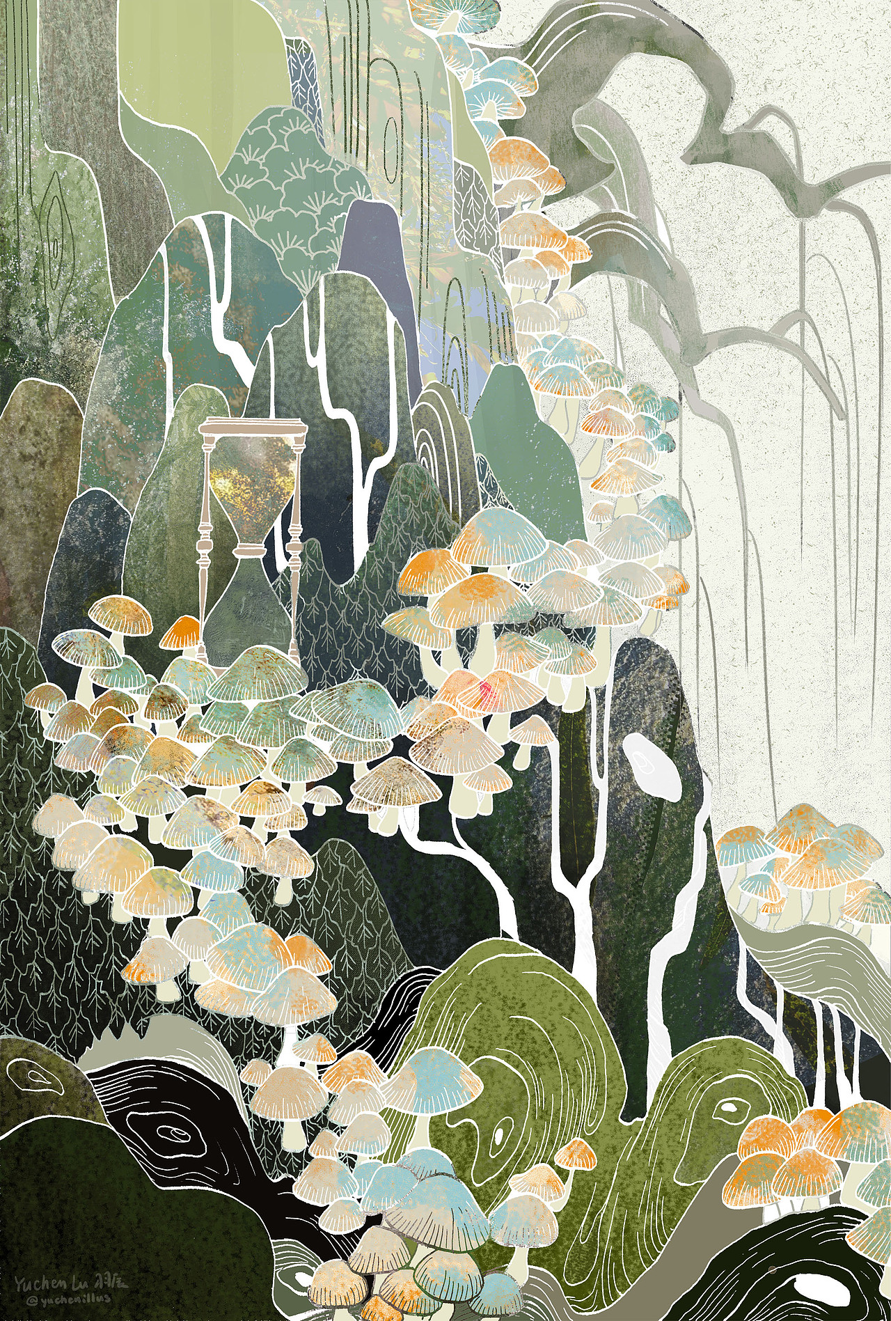 去年冬天到今年春天（图ZMzA0ODY0Nzg0） - 艺术插画 - 站酷设计师羽辰lll原创素材 - 站酷ZCOOL