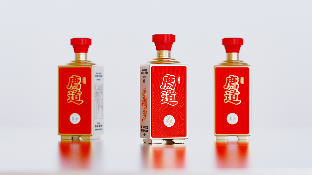 TINGFU.DESIGN 廌道酒·包装渲染