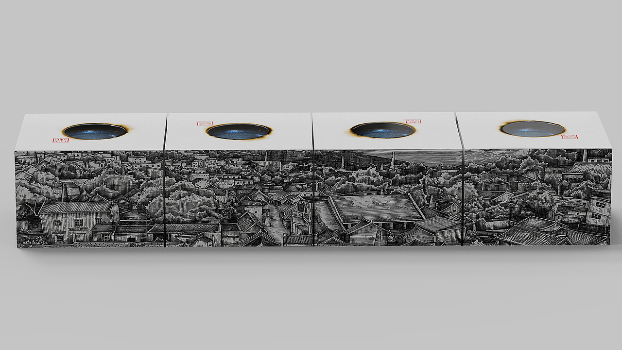 卢家柴窑茶杯包装