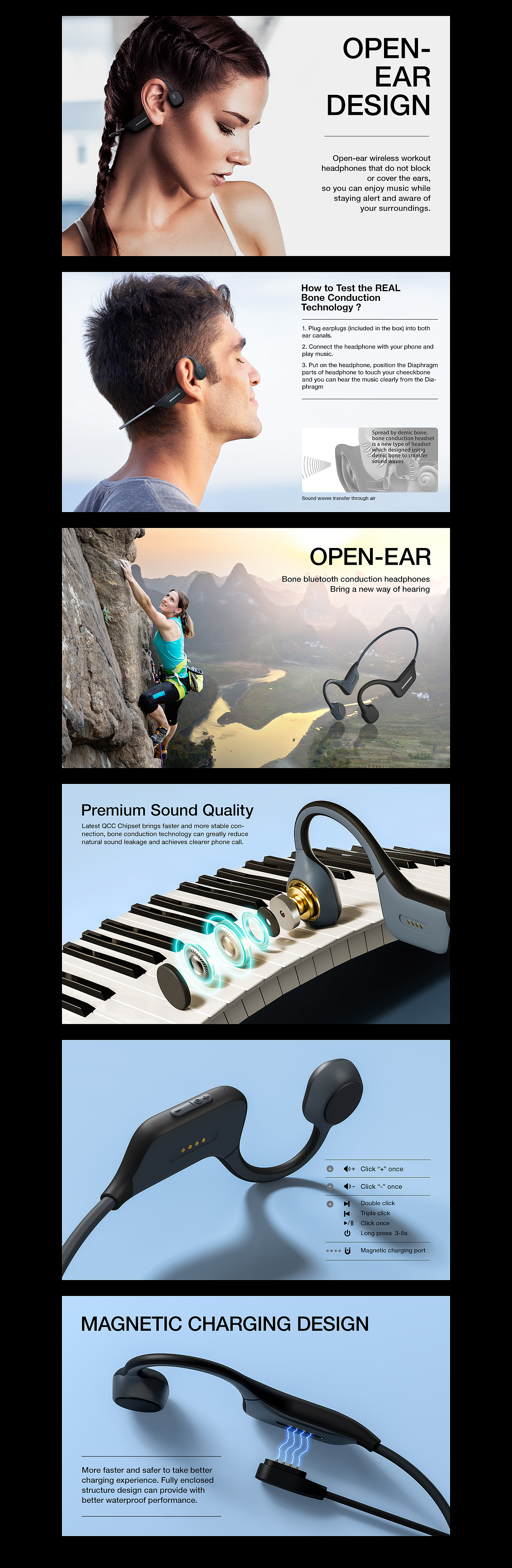 Amazon Details # Bone conduction earphone